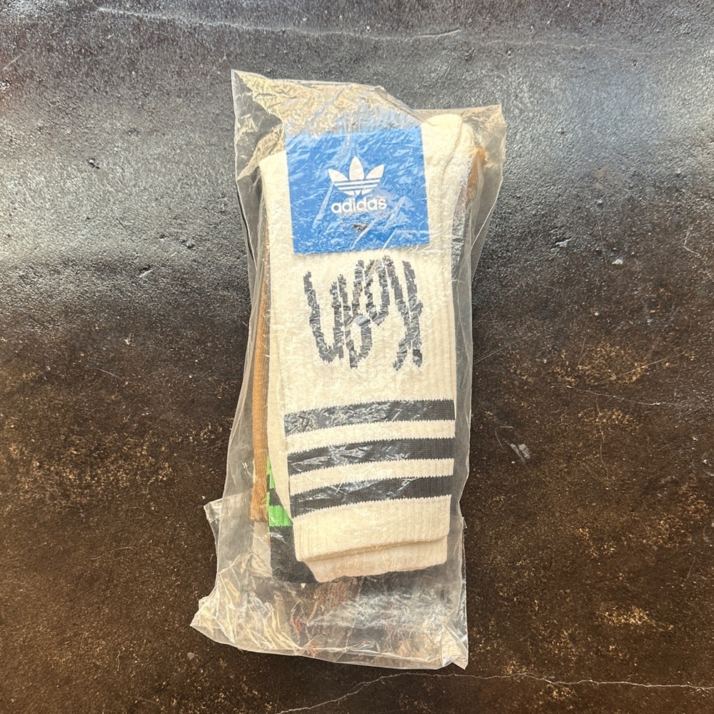 Korn x Adidas 3 pack Socks NEW size M